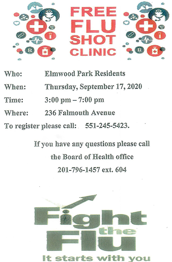 flu shot clinic- 9/17/20