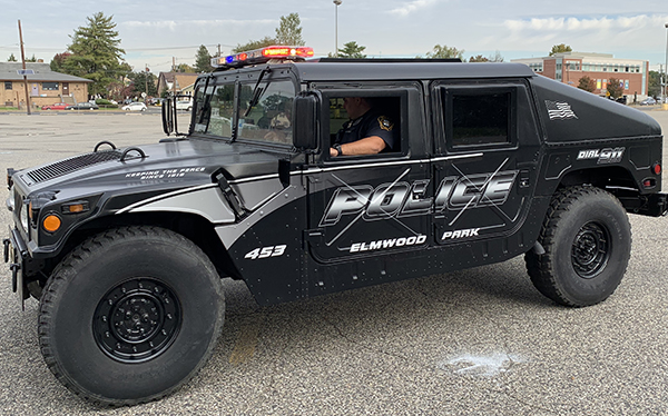 Elmwood Park Police Department Humvee